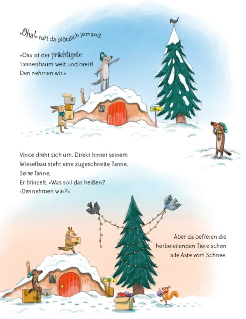 Wie feiern Wiesel Weihnachten? Innenseite